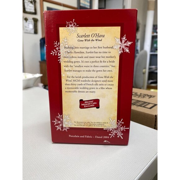 Hallmark Keepsake Scarlett OHara Gone With The Wind Ornament 2004 Holiday Memory - Picture 11 of 11